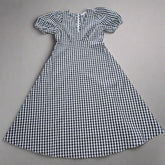 Lilly Loves Black and White Checkered Midi Dress
